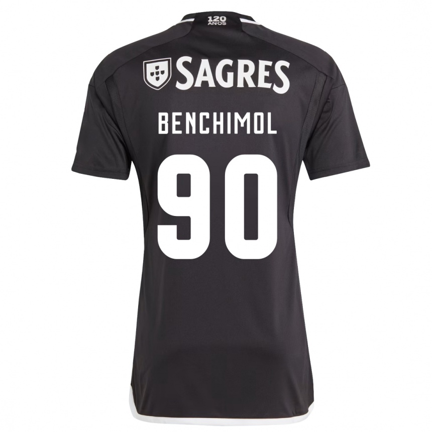 Kids Football Benchimol #90 Black Away Jersey 2023/24 T-Shirt