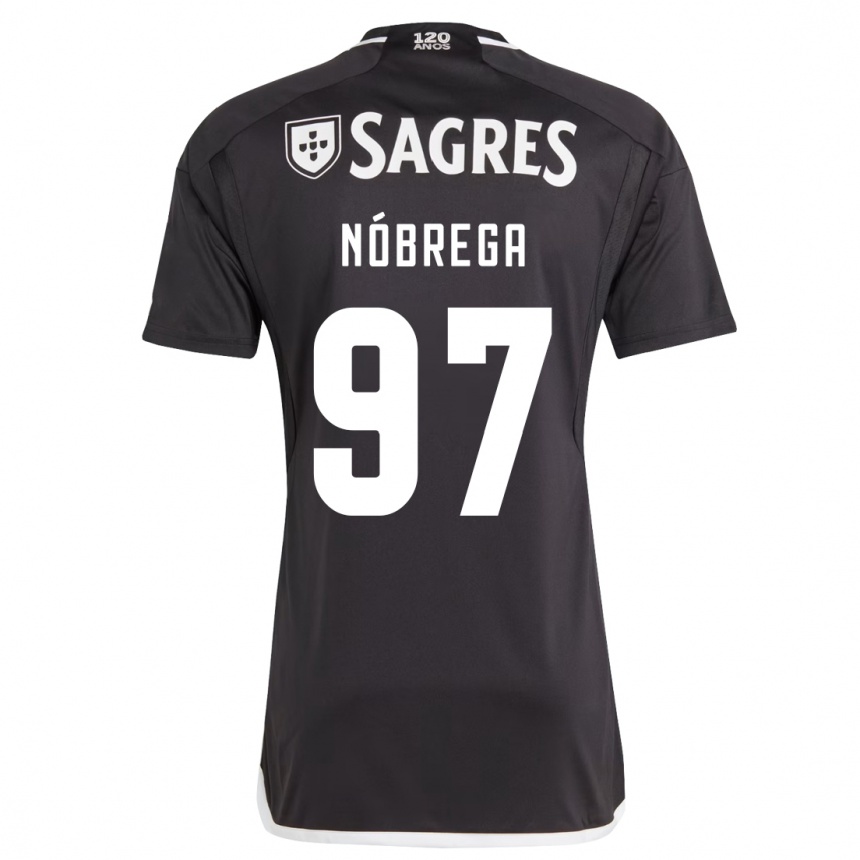 Kids Football Ricardo Nóbrega #97 Black Away Jersey 2023/24 T-Shirt