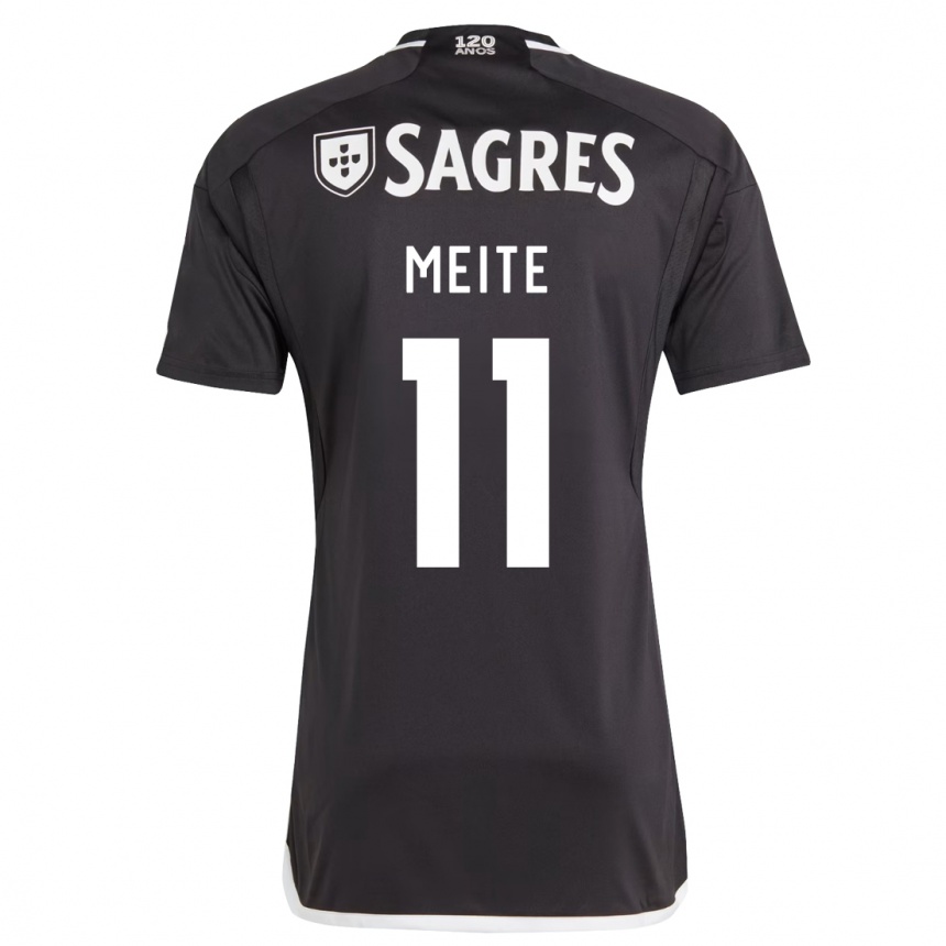 Kids Football Soualiho Meite #11 Black Away Jersey 2023/24 T-Shirt