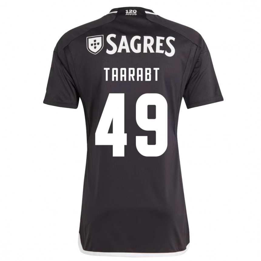 Kids Football Adel Taarabt #49 Black Away Jersey 2023/24 T-Shirt