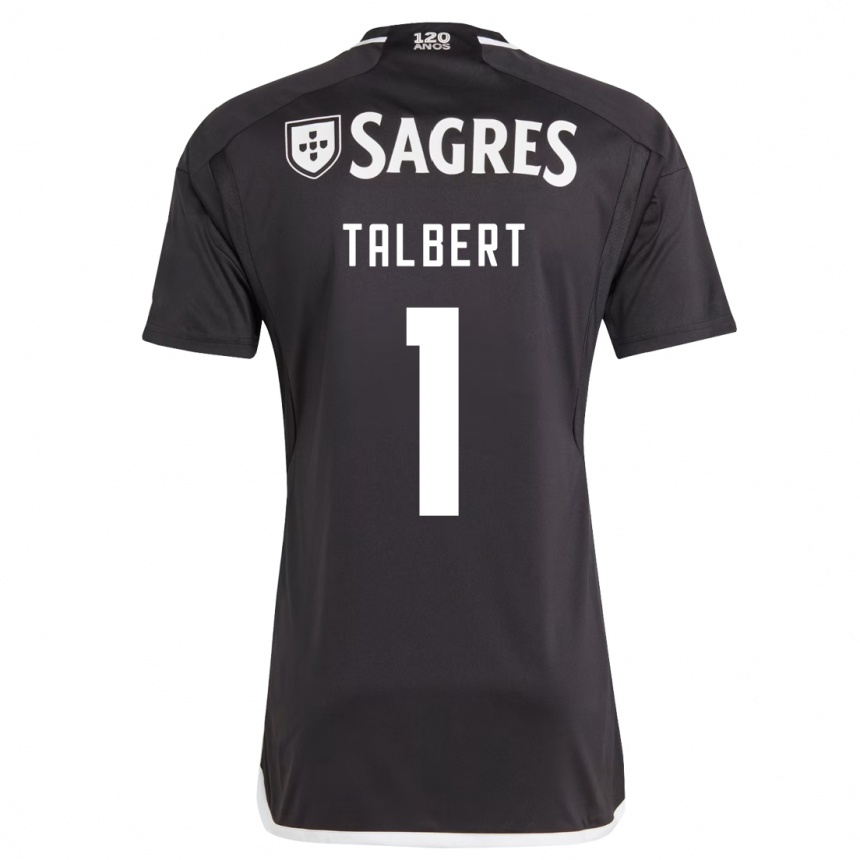 Kids Football Katelin Talbert #1 Black Away Jersey 2023/24 T-Shirt