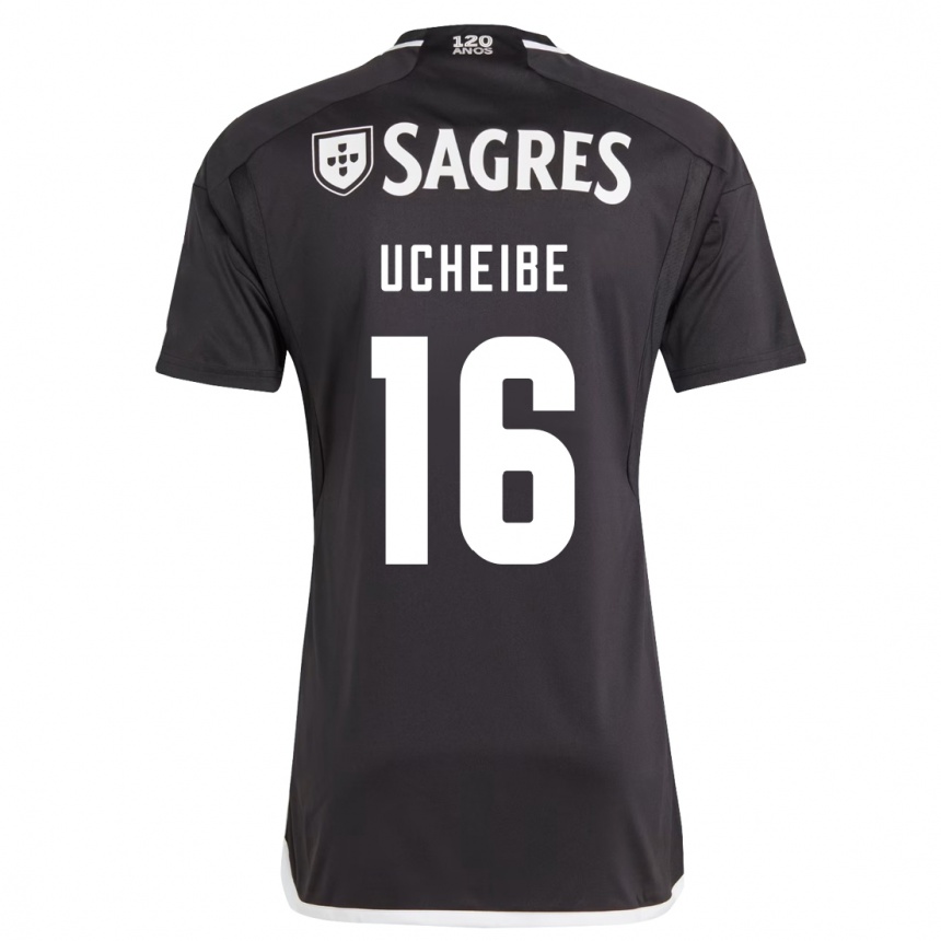 Kids Football Christy Ucheibe #16 Black Away Jersey 2023/24 T-Shirt