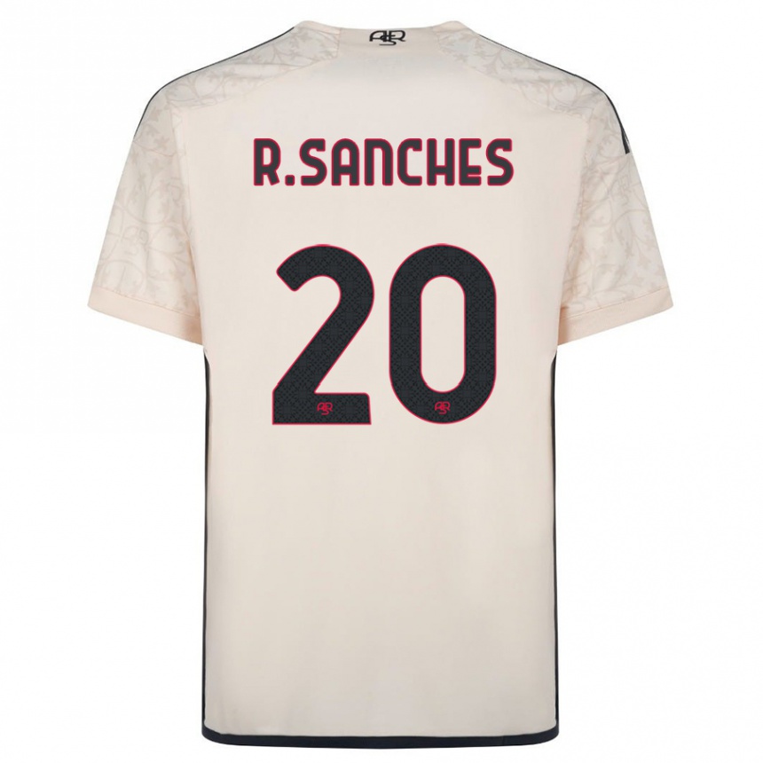 Kids Football Renato Sanches #20 Off-White Away Jersey 2023/24 T-Shirt