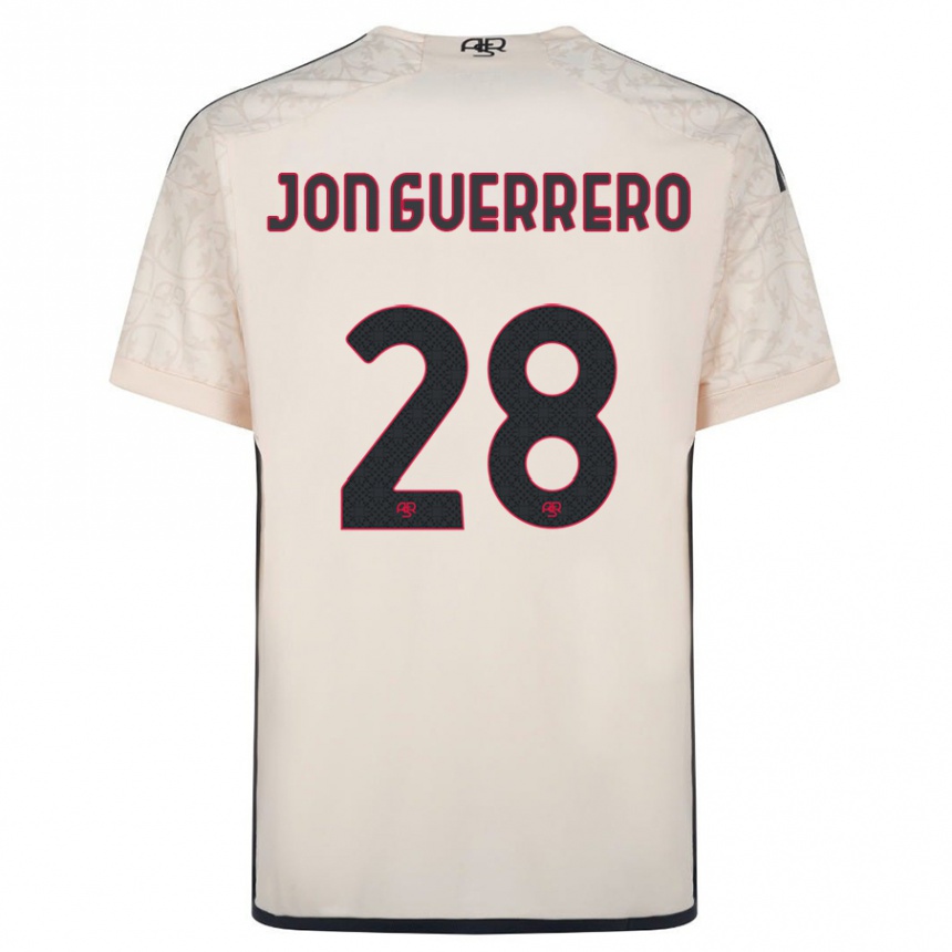 Kids Football Julen Jon Guerrero #28 Off-White Away Jersey 2023/24 T-Shirt