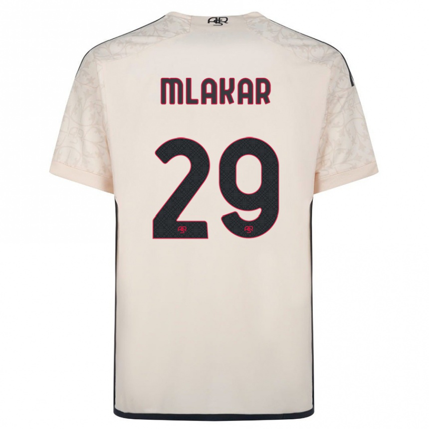 Kids Football Luka Mlakar #29 Off-White Away Jersey 2023/24 T-Shirt