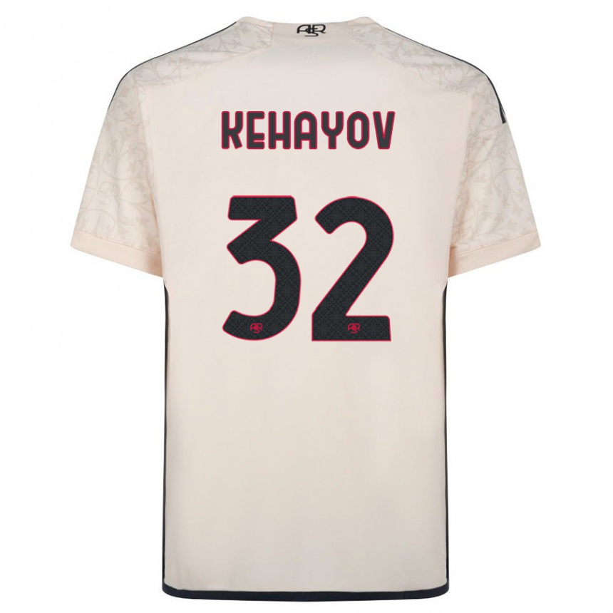 Kids Football Atanas Kehayov #32 Off-White Away Jersey 2023/24 T-Shirt