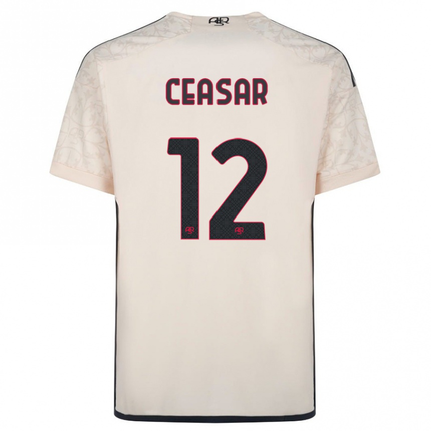 Kids Football Camelia Ceasar #12 Off-White Away Jersey 2023/24 T-Shirt