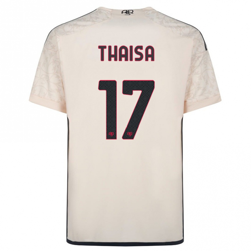 Kids Football Thaisa #17 Off-White Away Jersey 2023/24 T-Shirt