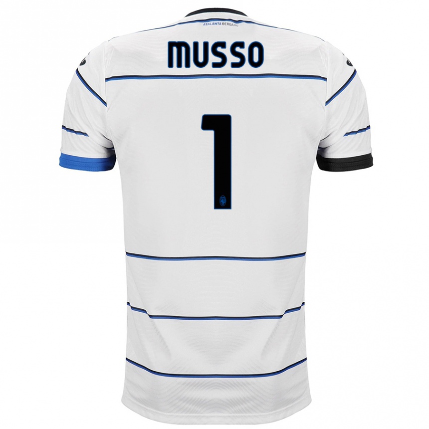 Kids Football Juan Musso #1 White Away Jersey 2023/24 T-Shirt