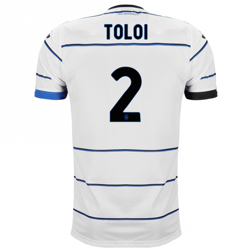 Kids Football Rafael Tolói #2 White Away Jersey 2023/24 T-Shirt