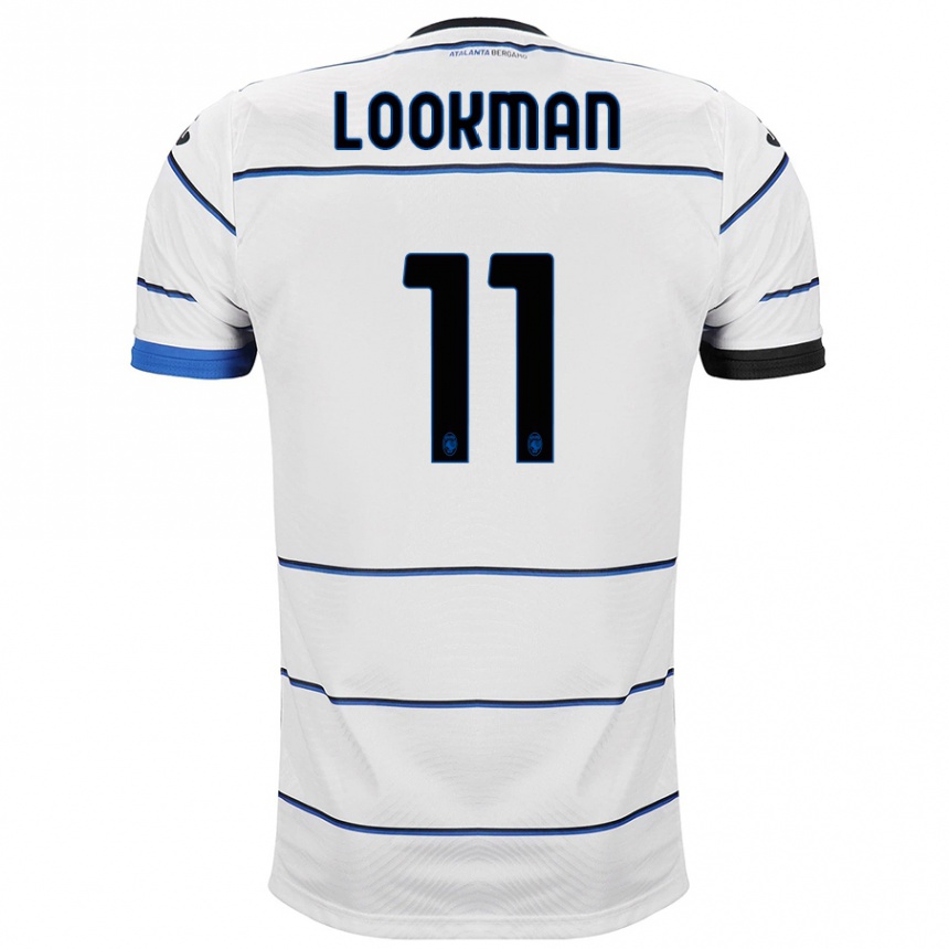 Kids Football Ademola Lookman #11 White Away Jersey 2023/24 T-Shirt