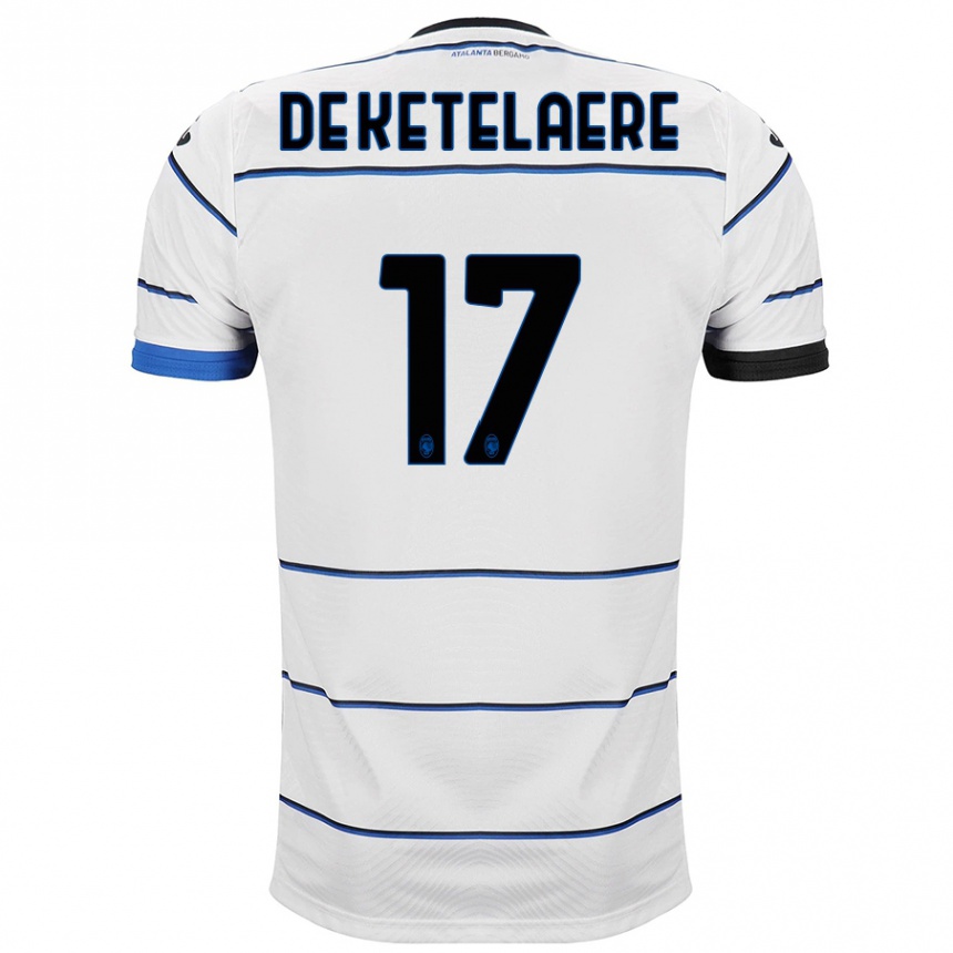 Kids Football Charles De Ketelaere #17 White Away Jersey 2023/24 T-Shirt