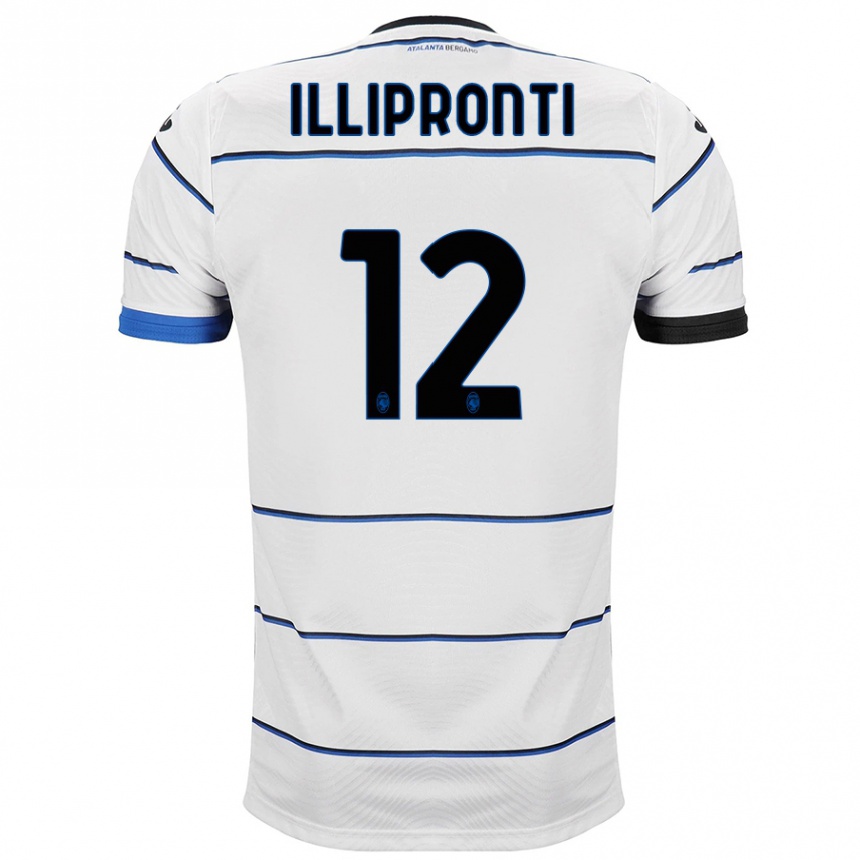 Kids Football Filippo Illipronti #12 White Away Jersey 2023/24 T-Shirt