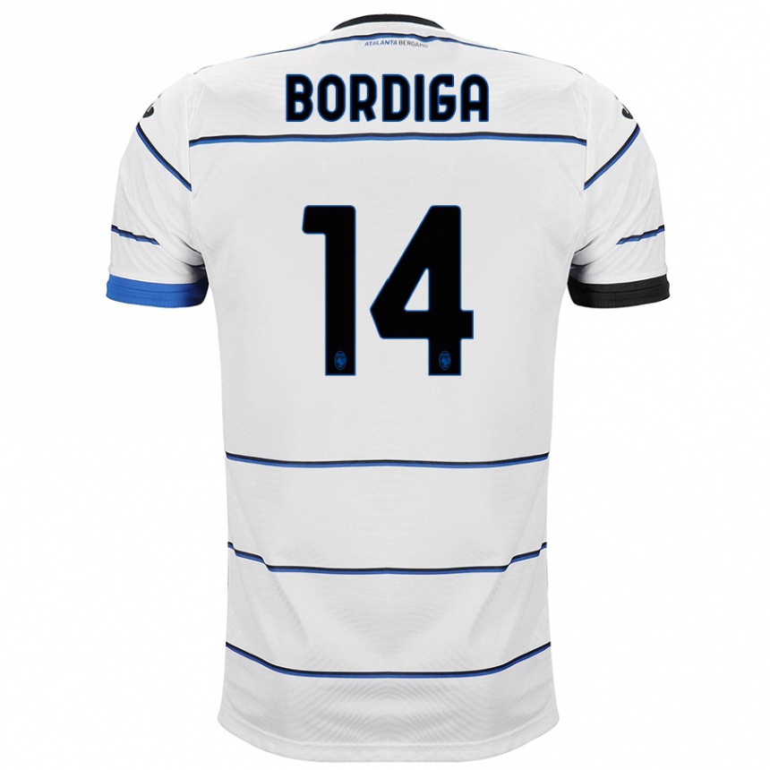 Kids Football Michele Bordiga #14 White Away Jersey 2023/24 T-Shirt