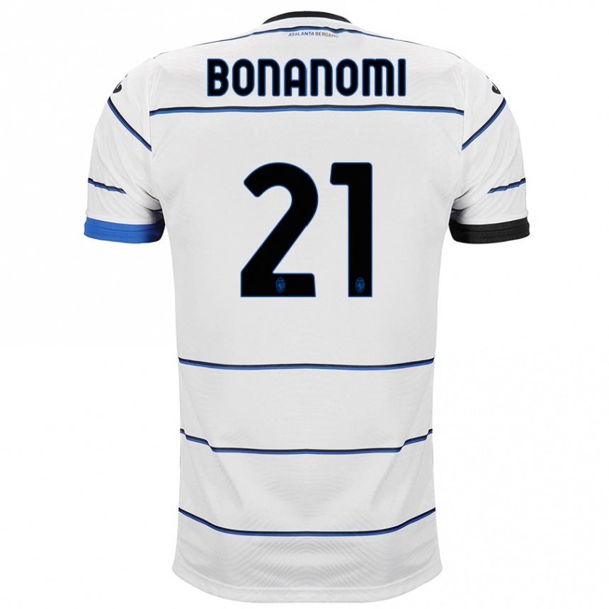 Kids Football Andrea Bonanomi #21 White Away Jersey 2023/24 T-Shirt