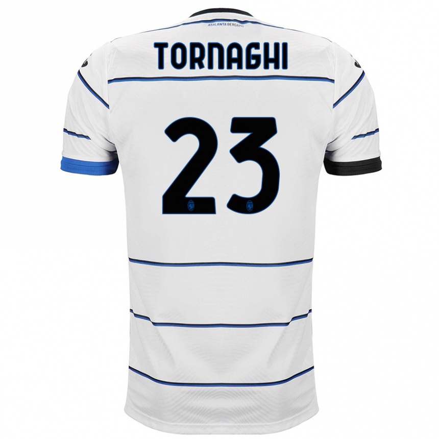 Kids Football Pietro Tornaghi #23 White Away Jersey 2023/24 T-Shirt