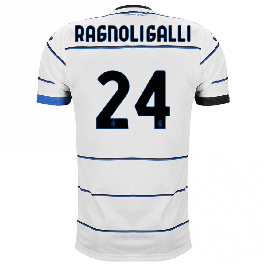 Kids Football Federico Ragnoli Galli #24 White Away Jersey 2023/24 T-Shirt