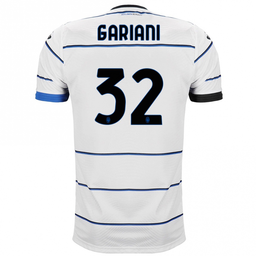 Kids Football Niccolò Gariani #32 White Away Jersey 2023/24 T-Shirt