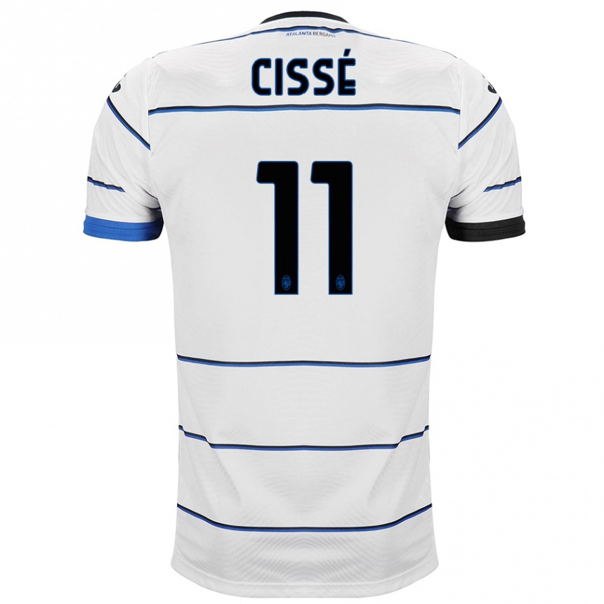 Kids Football Moustapha Cissé #11 White Away Jersey 2023/24 T-Shirt