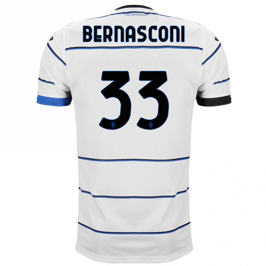 Kids Football Lorenzo Bernasconi #33 White Away Jersey 2023/24 T-Shirt