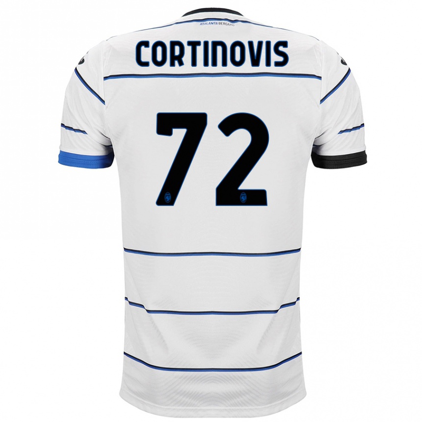 Kids Football Alessandro Cortinovis #72 White Away Jersey 2023/24 T-Shirt