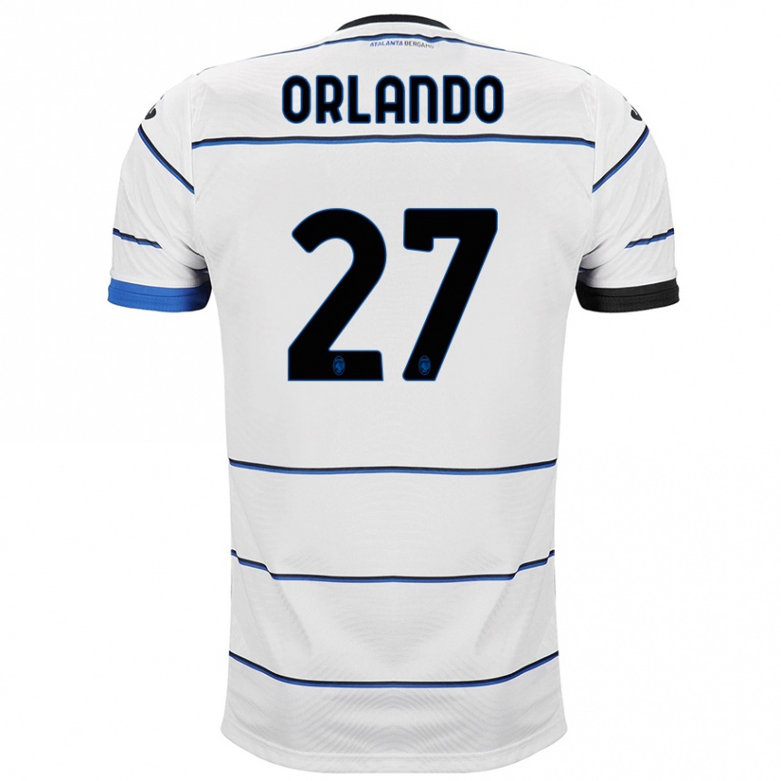 Kids Football Daniele Orlando #27 White Away Jersey 2023/24 T-Shirt