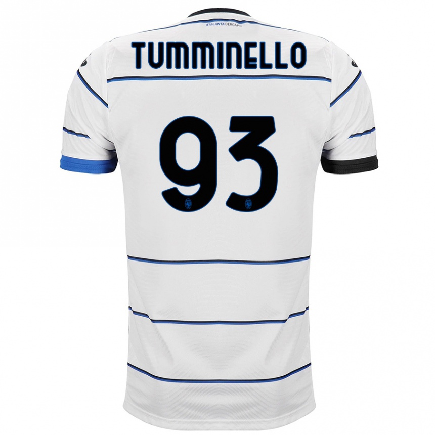 Kids Football Marco Tumminello #93 White Away Jersey 2023/24 T-Shirt