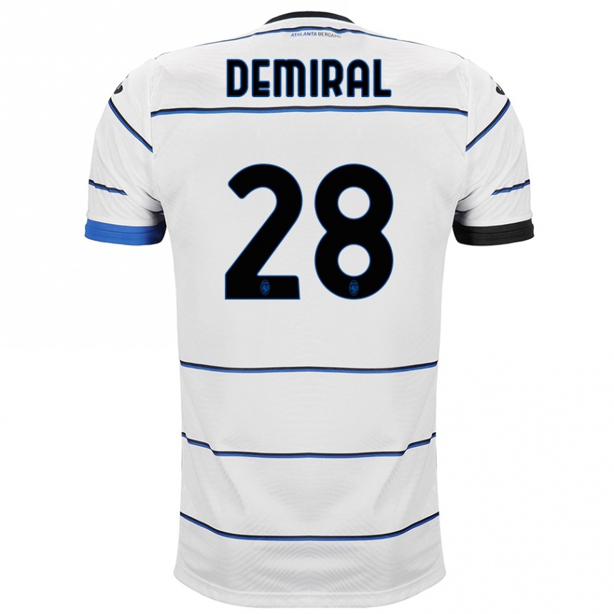 Kids Football Merih Demiral #28 White Away Jersey 2023/24 T-Shirt