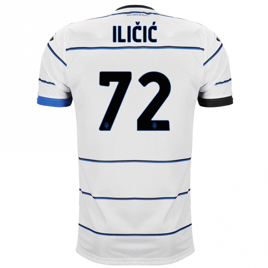 Kids Football Josip Ilicic #72 White Away Jersey 2023/24 T-Shirt