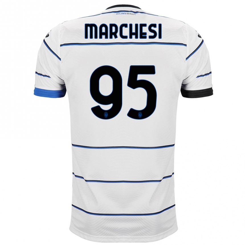 Kids Football Silvia Marchesi #95 White Away Jersey 2023/24 T-Shirt