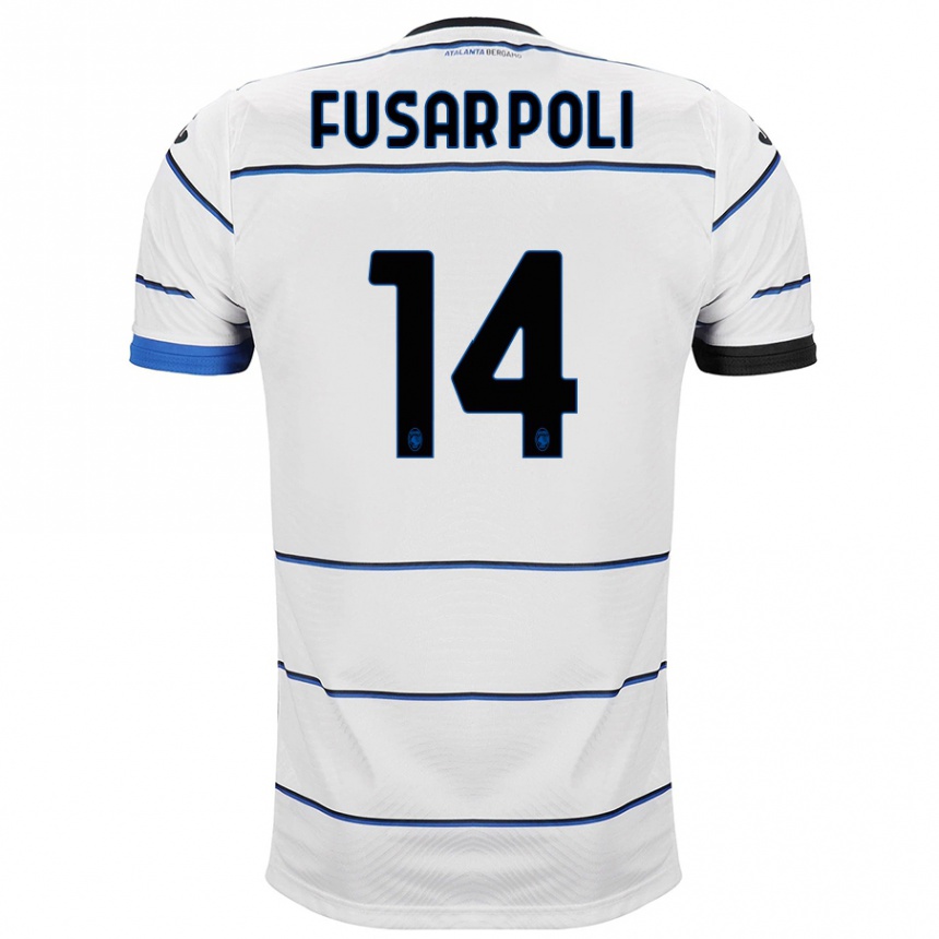 Kids Football Giulia Fusar Poli #14 White Away Jersey 2023/24 T-Shirt