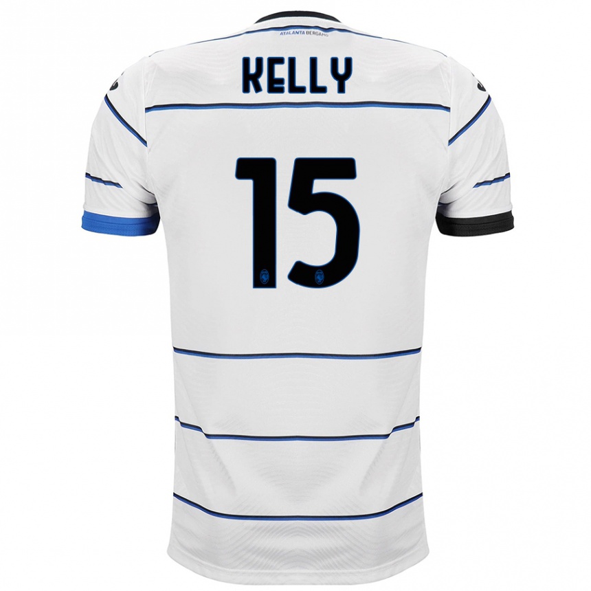 Kids Football Maegan Kelly #15 White Away Jersey 2023/24 T-Shirt