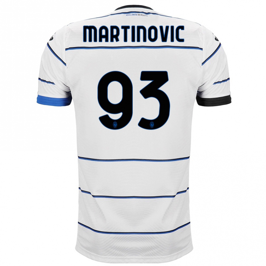 Kids Football Melania Martinovic #93 White Away Jersey 2023/24 T-Shirt