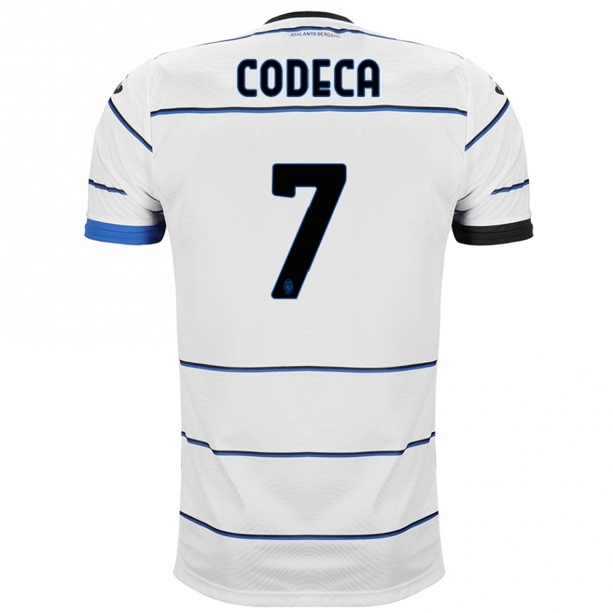 Kids Football Bianca Codeca #7 White Away Jersey 2023/24 T-Shirt