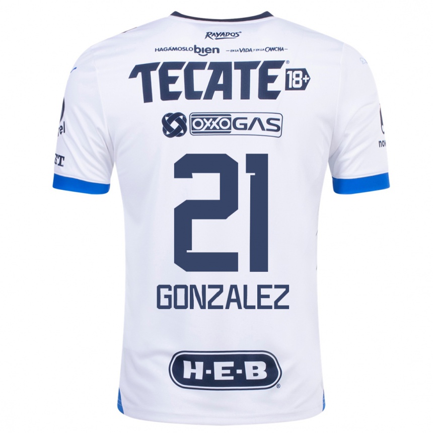 Kids Football Arturo González #21 White Away Jersey 2023/24 T-Shirt