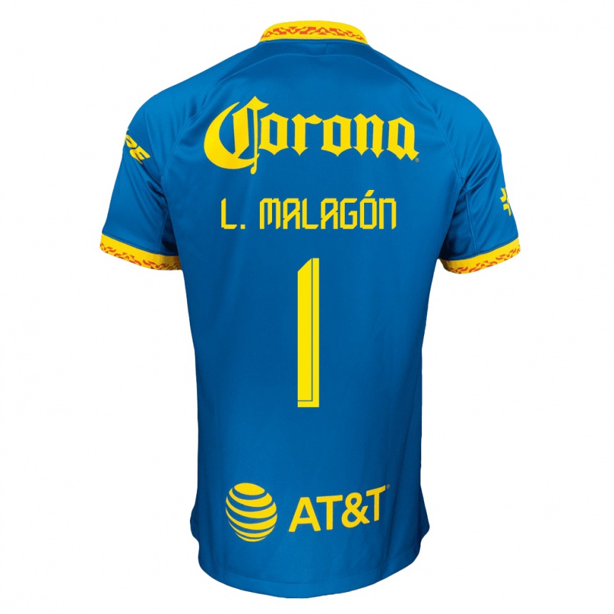 Kids Football Luis Malagón #1 Blue Away Jersey 2023/24 T-Shirt