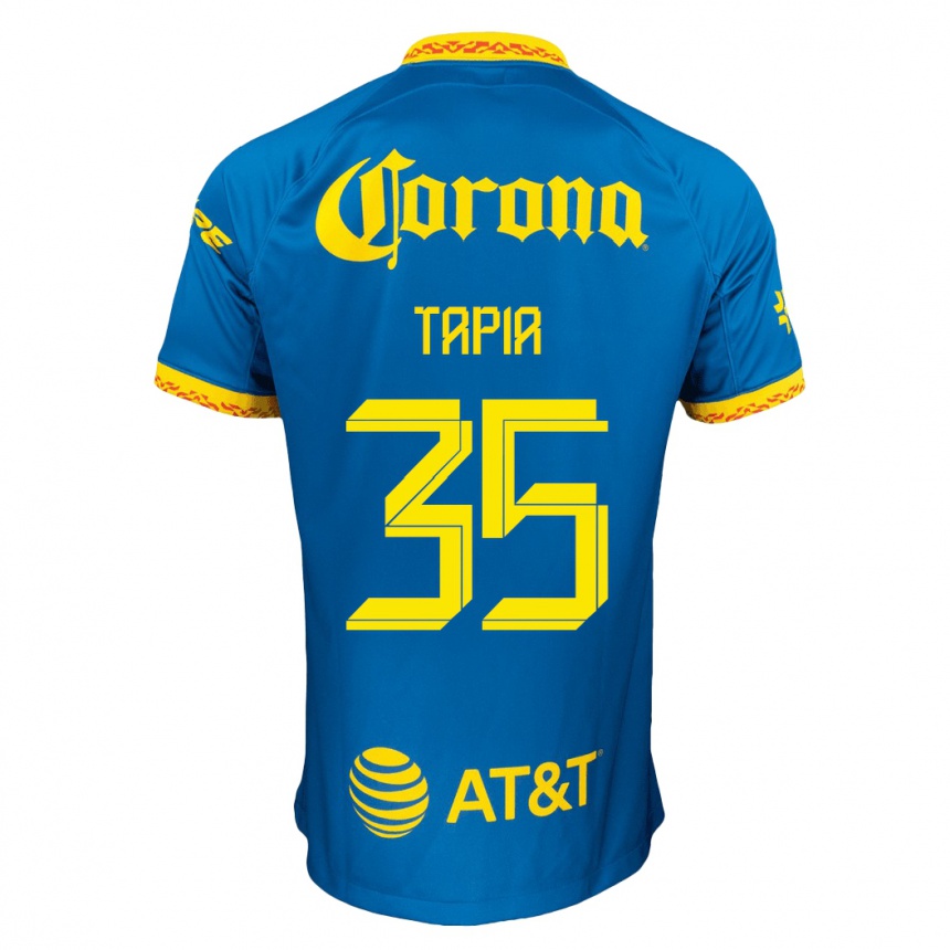 Kids Football Fernando Tapia #35 Blue Away Jersey 2023/24 T-Shirt