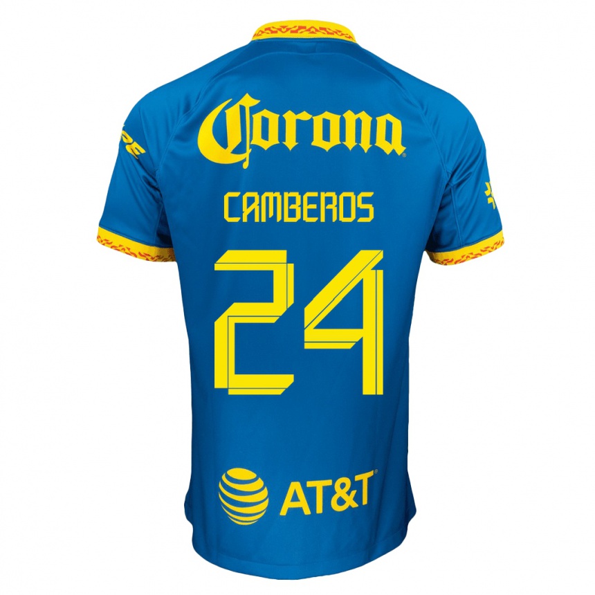 Kids Football Scarlett Camberos #24 Blue Away Jersey 2023/24 T-Shirt