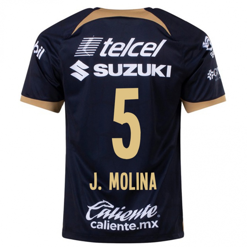 Kids Football Jesús Molina #5 Dark Blue Away Jersey 2023/24 T-Shirt