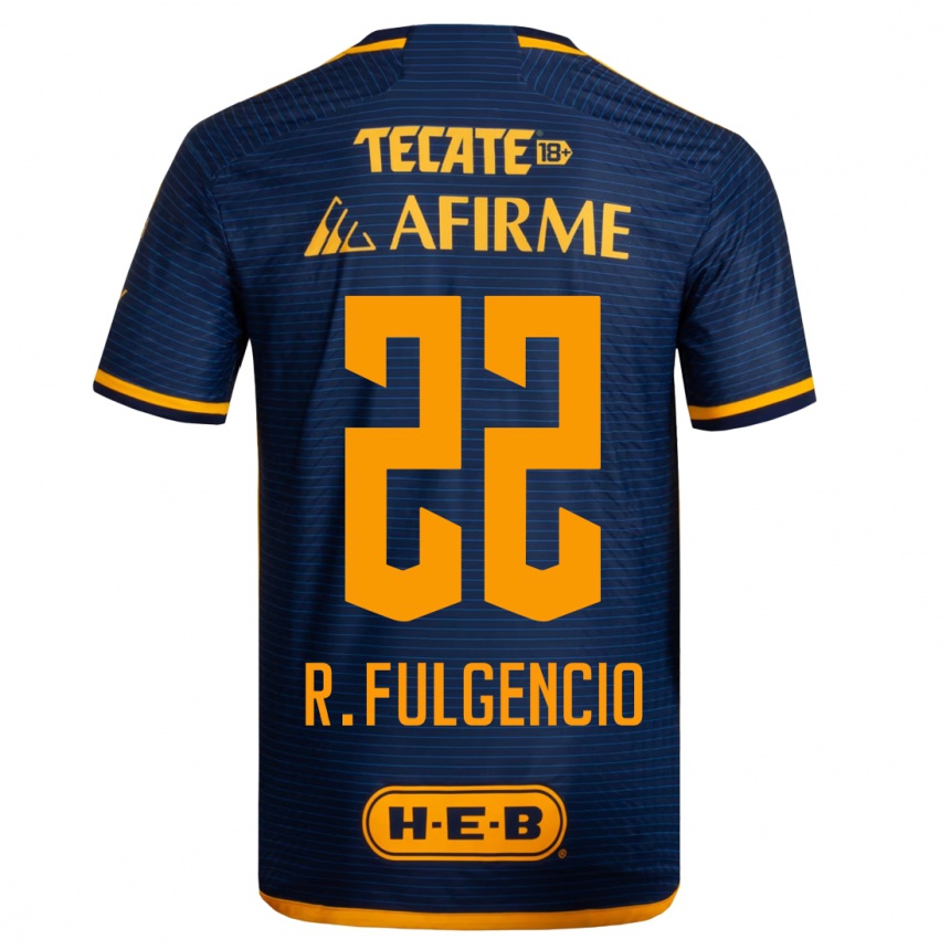 Kids Football Raymundo Fulgencio #22 Dark Blue Away Jersey 2023/24 T-Shirt