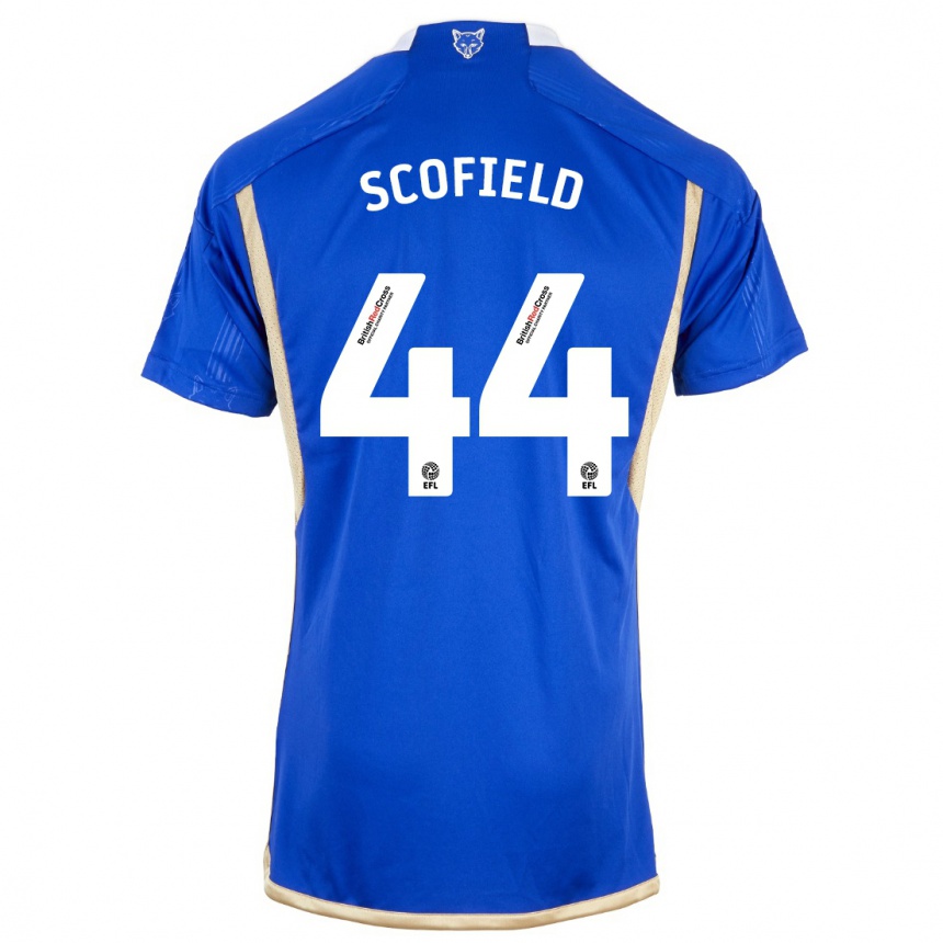 Men  Connie Scofield #44 Royal Blue Home Jersey 2023/24 T-Shirt