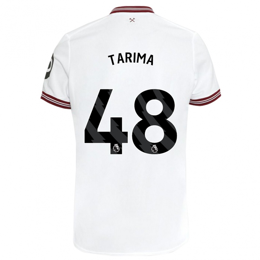 Men Football Sean Tarima #48 White Away Jersey 2023/24 T-Shirt