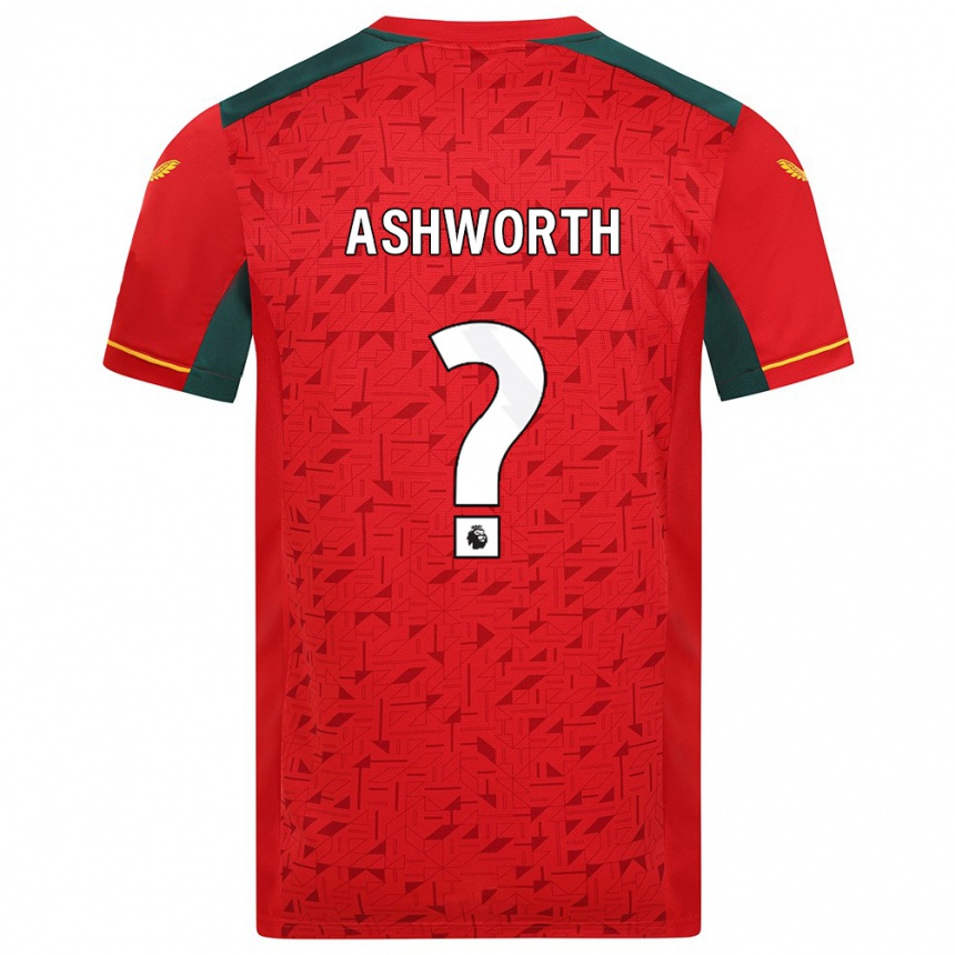 Men Football Fin Ashworth #0 Red Away Jersey 2023/24 T-Shirt