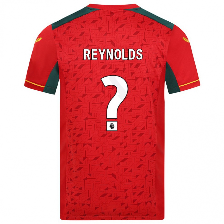 Men Football Fabian Reynolds #0 Red Away Jersey 2023/24 T-Shirt