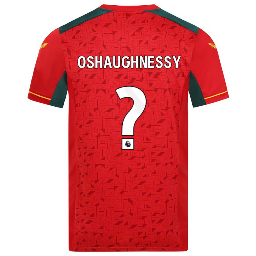 Men Football Joe Oshaughnessy #0 Red Away Jersey 2023/24 T-Shirt