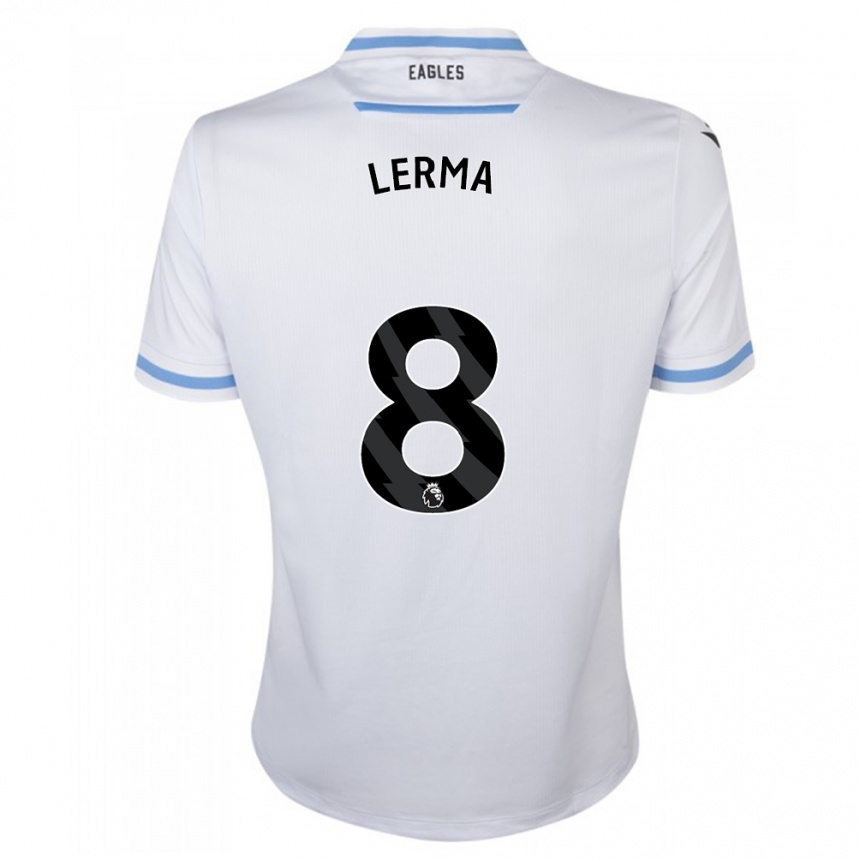 Men Football Jefferson Lerma #8 White Away Jersey 2023/24 T-Shirt