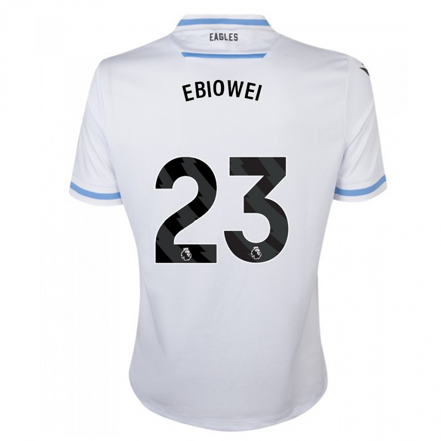 Men Football Malcolm Ebiowei #23 White Away Jersey 2023/24 T-Shirt