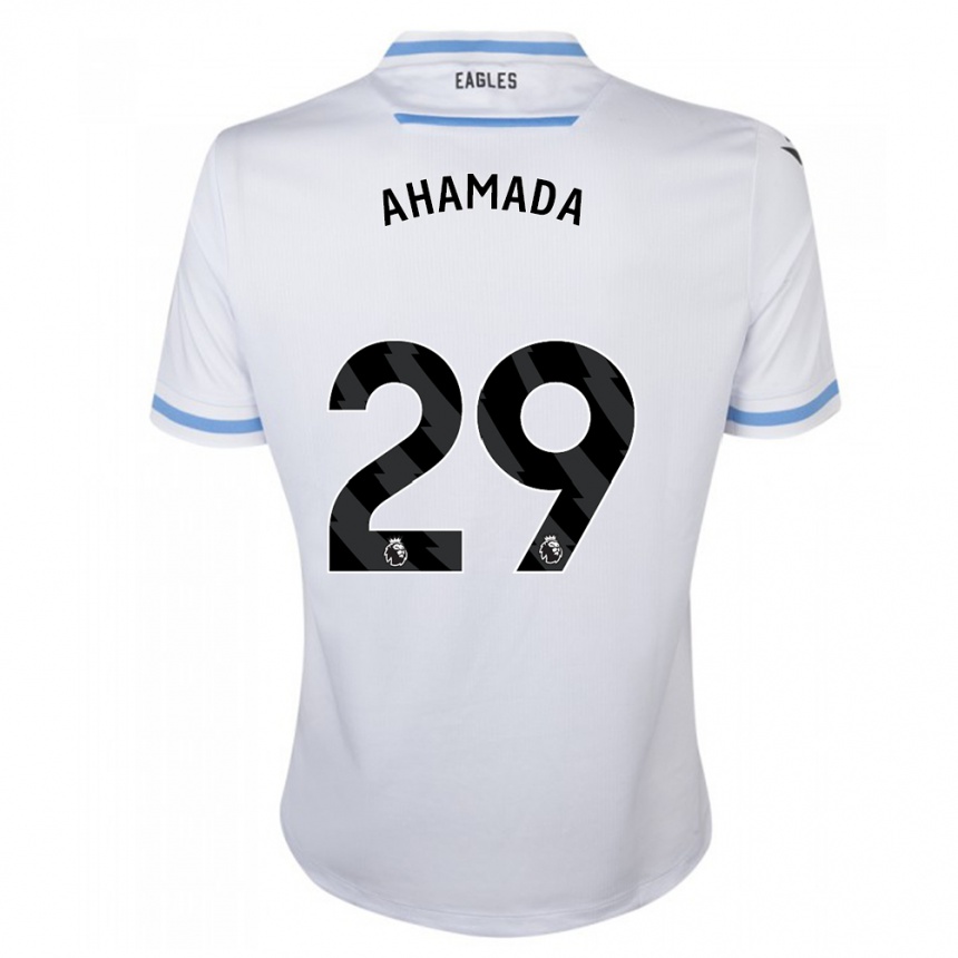 Men Football Naouirou Ahamada #29 White Away Jersey 2023/24 T-Shirt