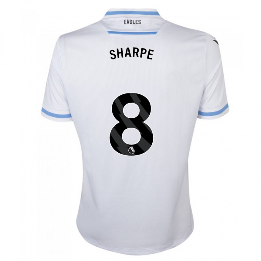 Men Football Molly-Mae Sharpe #8 White Away Jersey 2023/24 T-Shirt