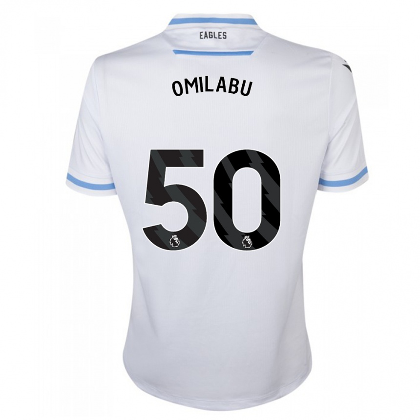 Men Football David Omilabu #50 White Away Jersey 2023/24 T-Shirt